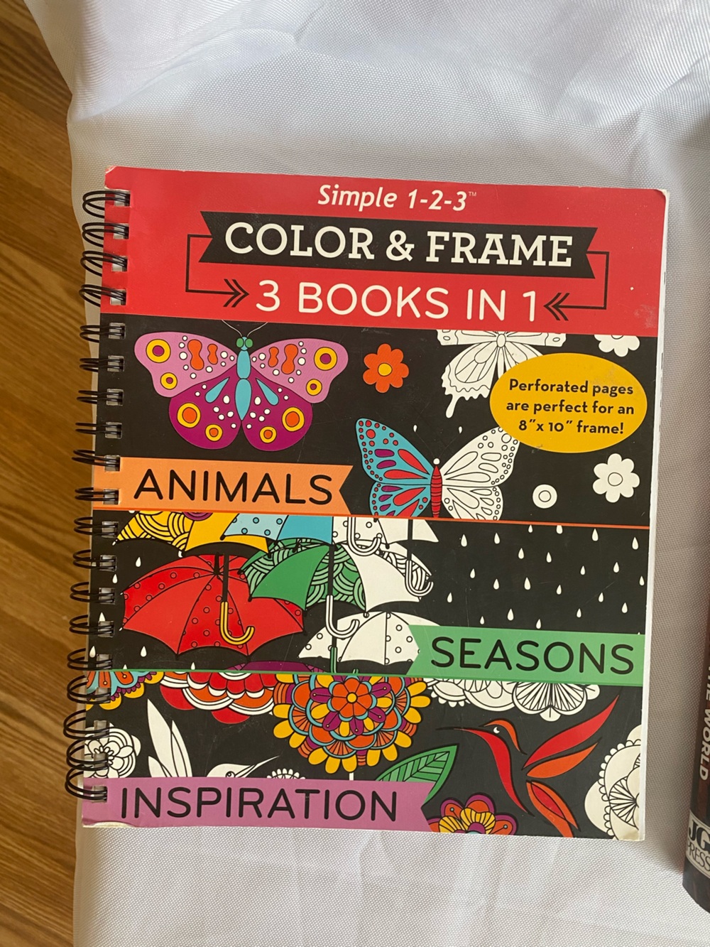 New Seasons Simple 1-2-3 Color & Frame 3 Books in 1: Animals, Seasons